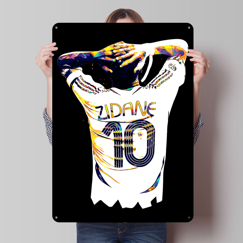 Retro Gaming Jersey - Pôster Metálico Personalizado de Camisa de