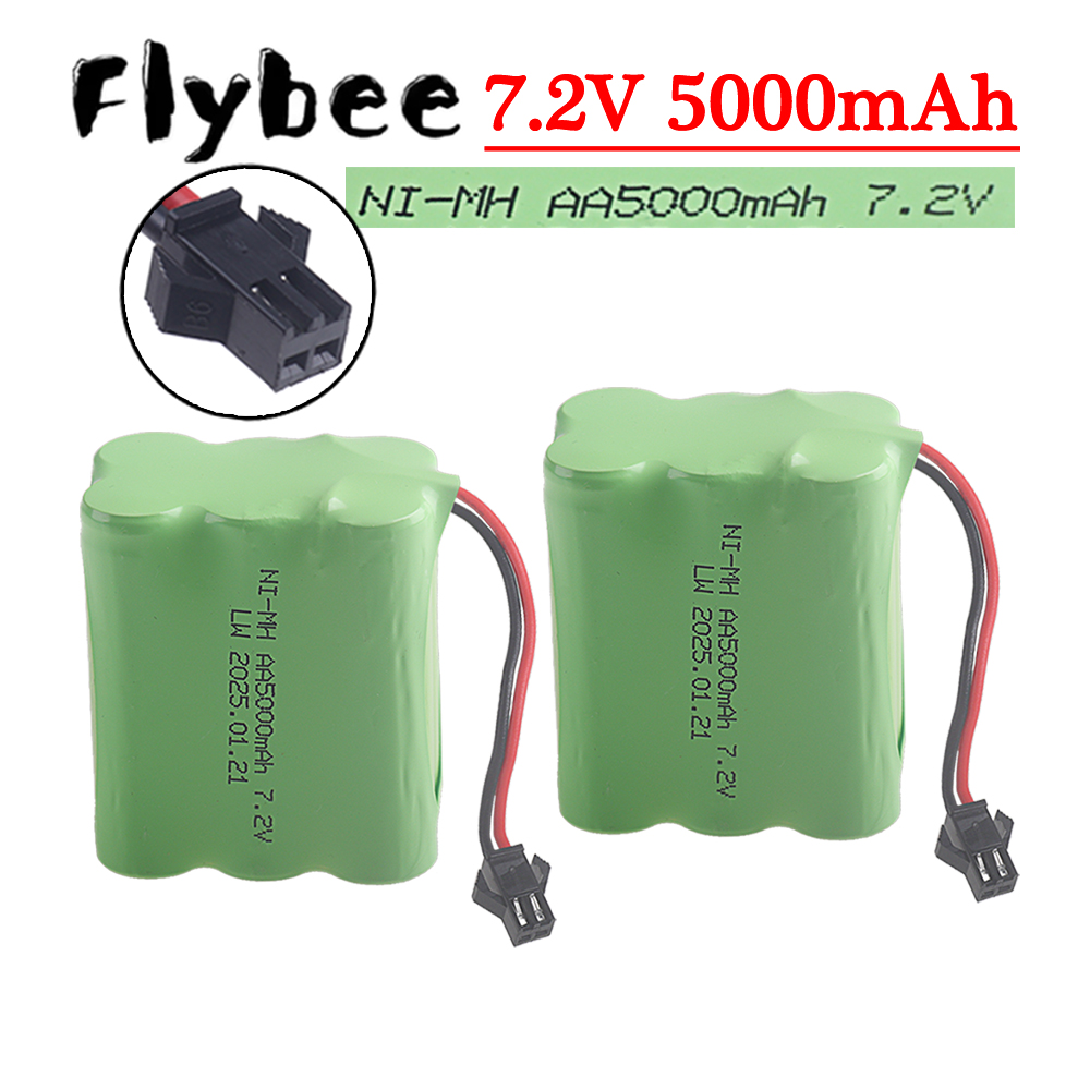 Rechargeable Battery Aa - (Plugue SM-2P) 7.2v 5000mah bateria nimh