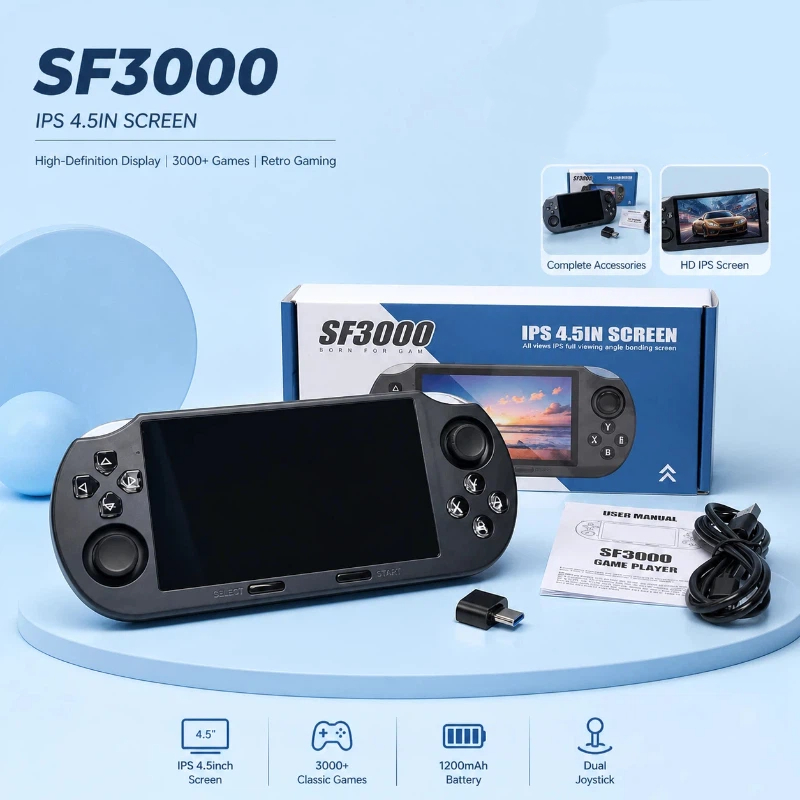 Retro Gaming Devices - Console de jogos portátil sf3000, player