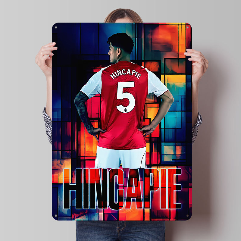 Retro Gaming Jersey - Placa de Metal Vintage Hincapie Soccer