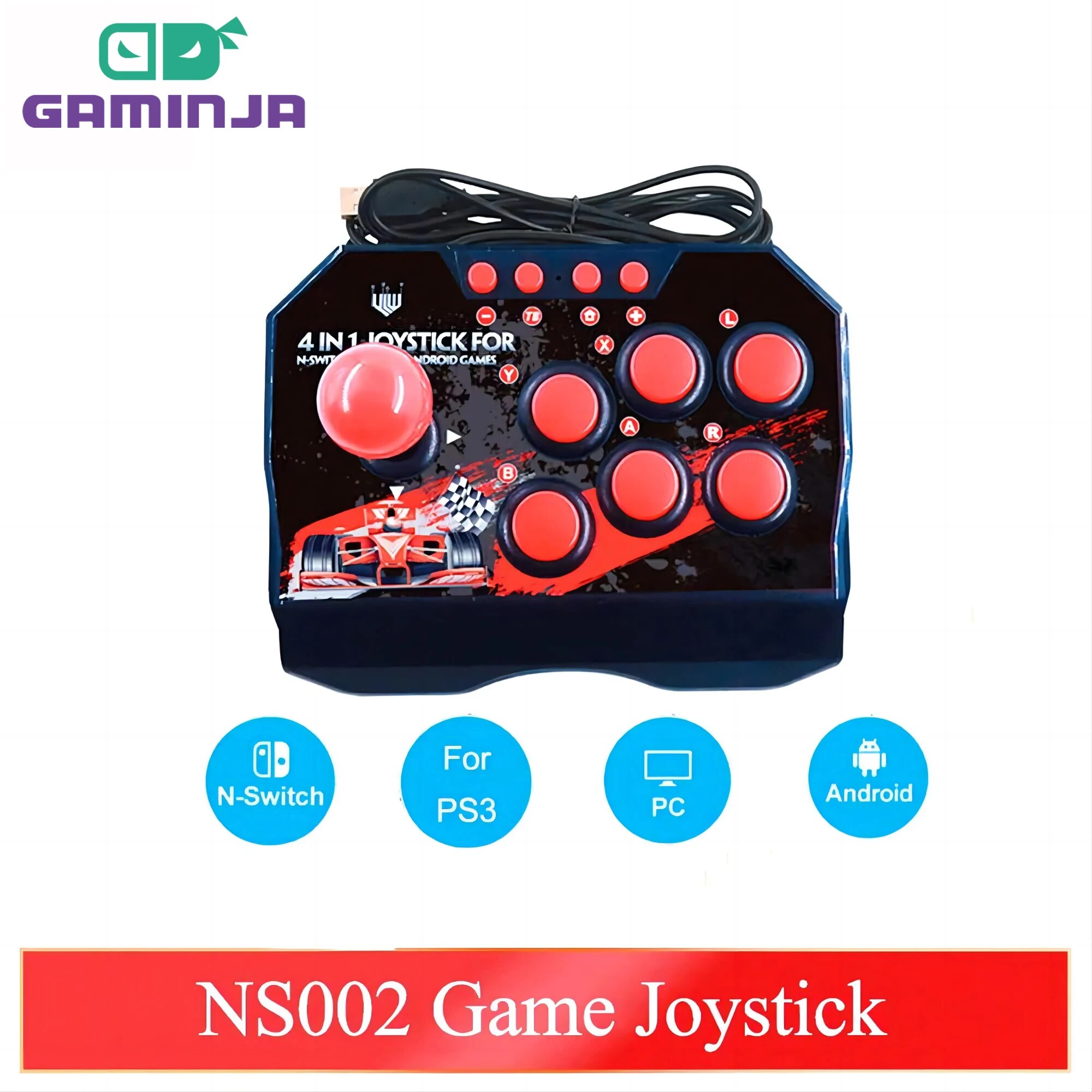 Retro Gaming Best Console - GAMINJA NS002 4 Em 1 Retro