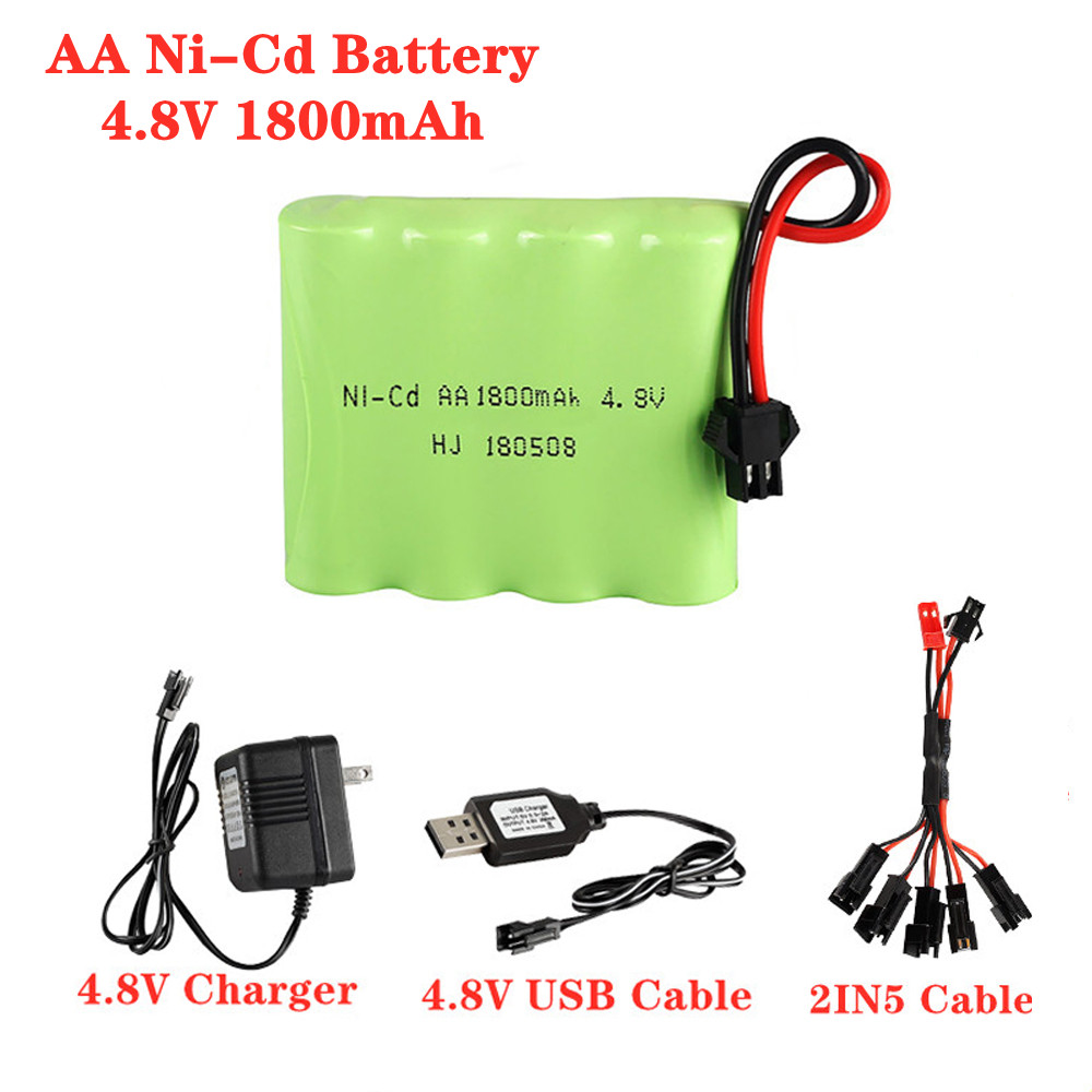 Rechargeable Battery Aa - Bateria aa ni-cd 4.8v 1800mah com