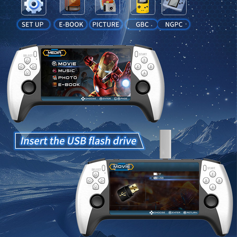 Novo Console de Jogos Portátil - Retro Gaming Devices avaliação e preço