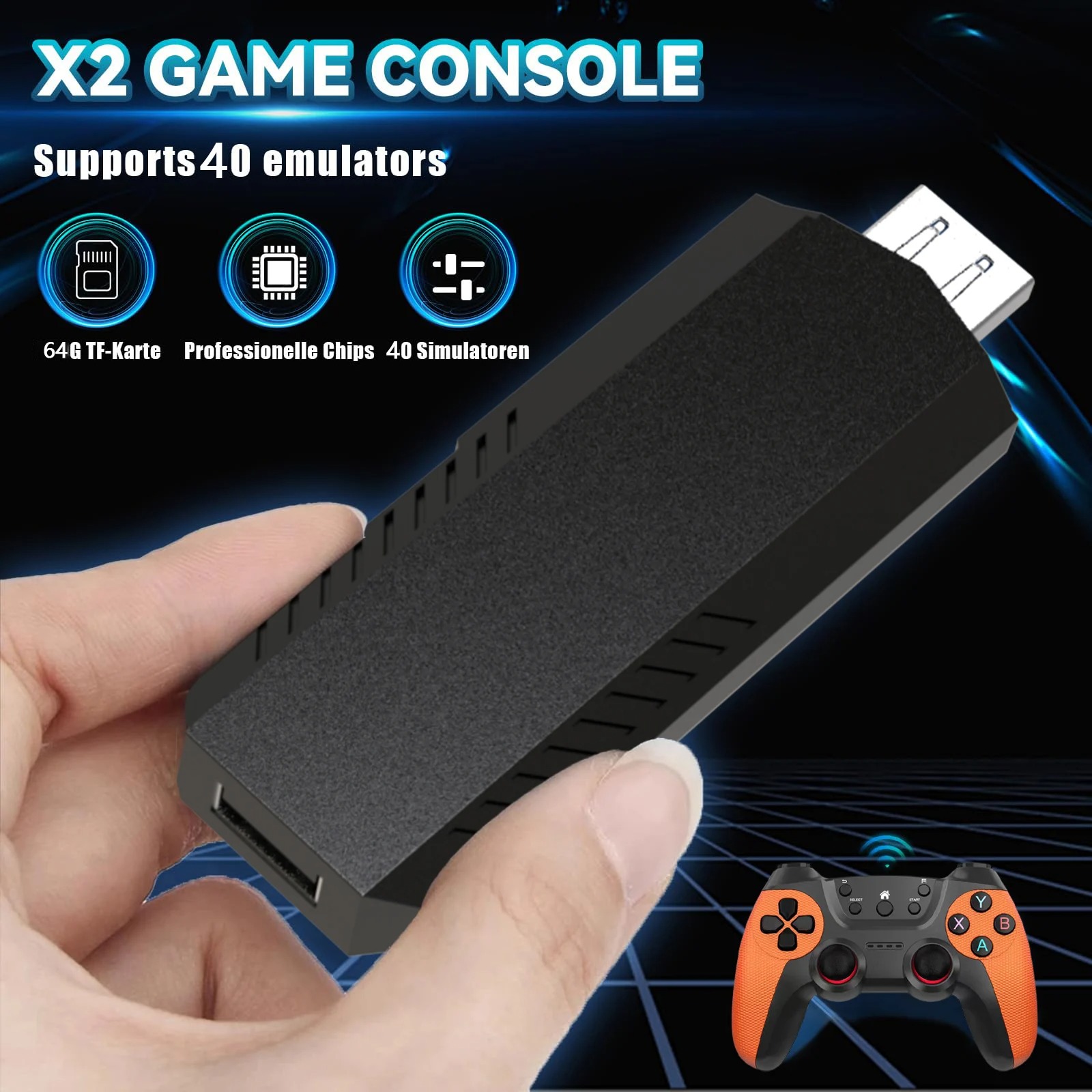 X2Pro TV Game Stick 4K HD Vide - Retro Gaming X2 Pro avaliação e preço