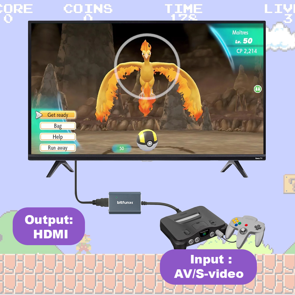 Adaptador Bitfunx 720P Svideo  - Retro Gaming Machine avaliação e preço