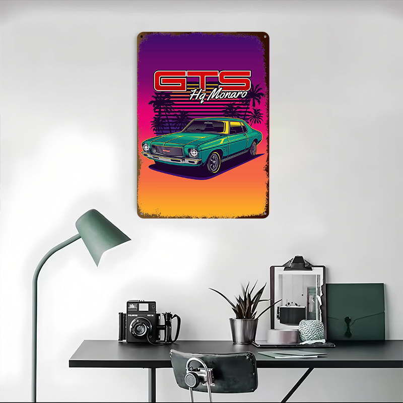 Pôster Metálico HQ Monaro GTS  - Retro Gaming At Home avaliação e preço