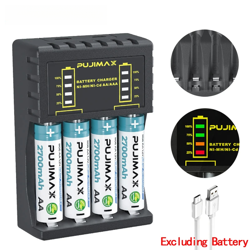 Carregador de Baterias AA/AAA  - Rechargeable Battery Aa avaliação e preço