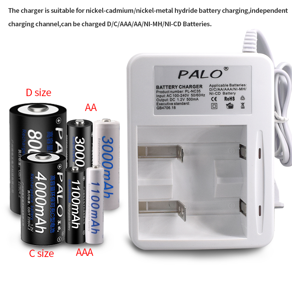 PALO-Carregador Inteligente In - Rechargeable Battery Aa avaliação e preço