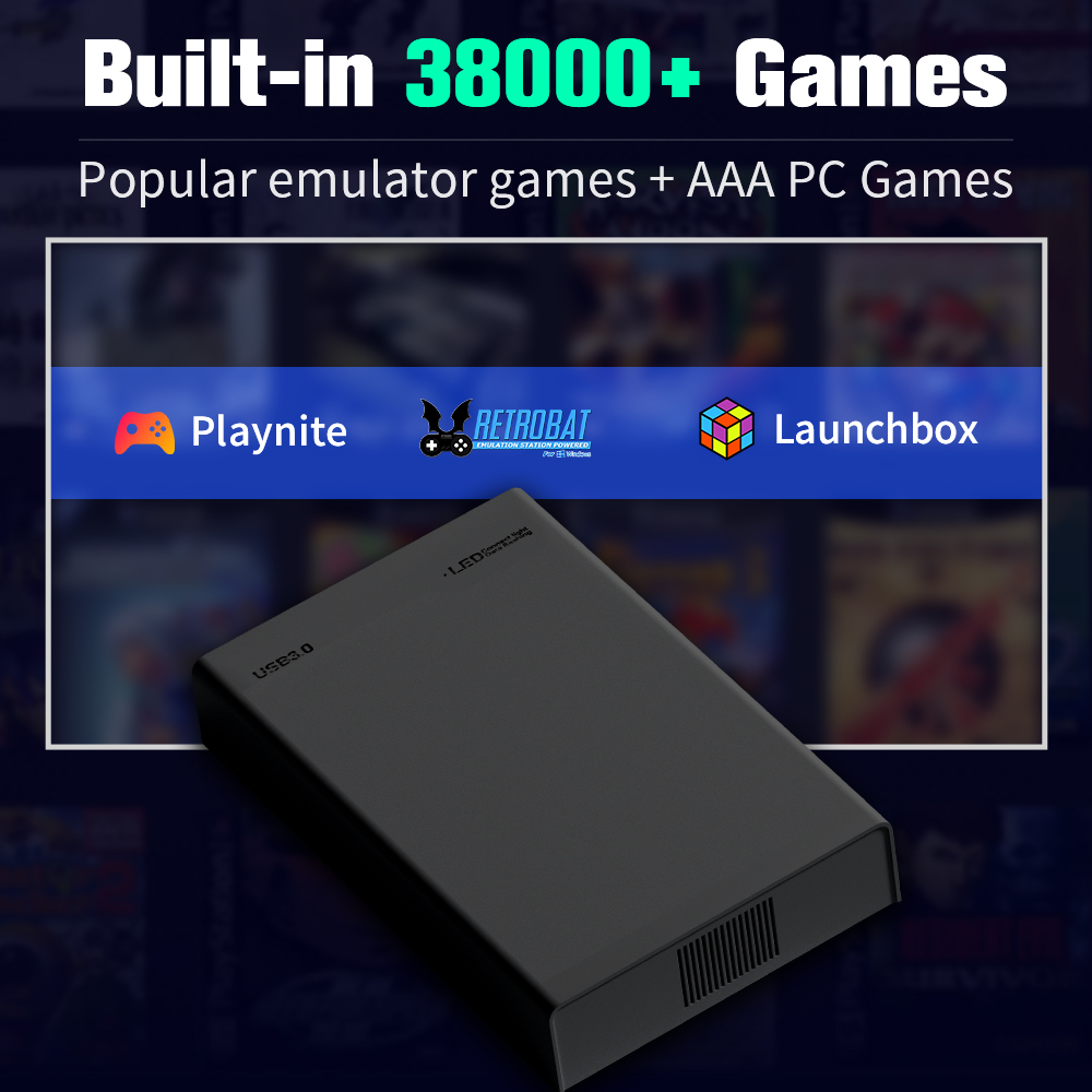 Disco rígido de jogos de 500G  - Retro Gaming Devices avaliação e preço