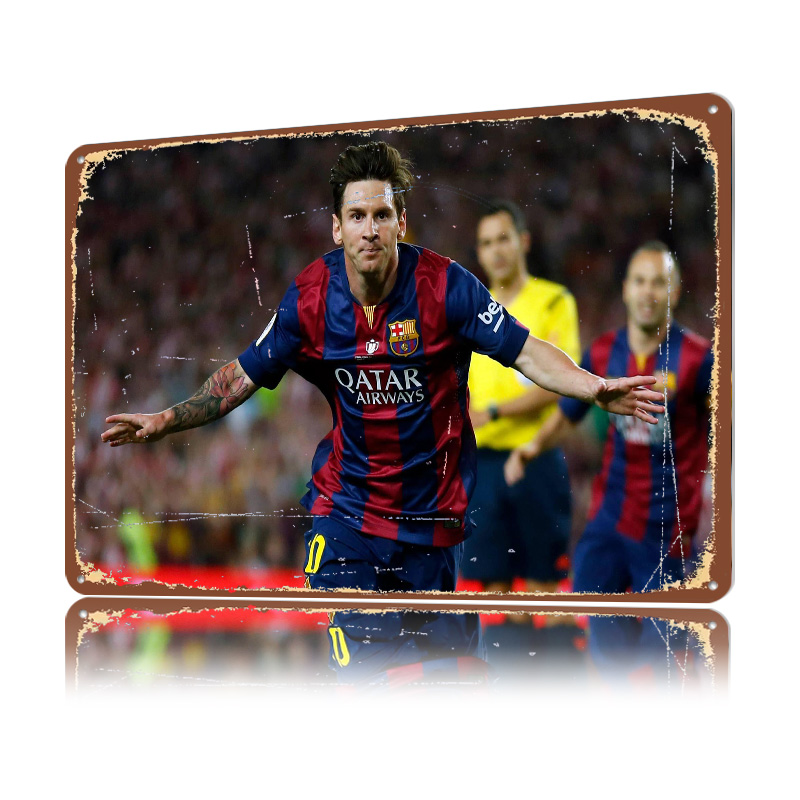 Pôster de Futebol Lionel Messi - Retro Gaming At Home avaliação e preço