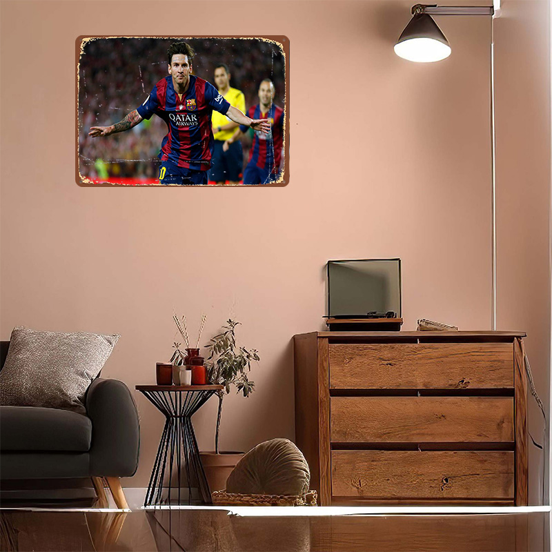 Pôster de Futebol Lionel Messi - Retro Gaming At Home avaliação e preço